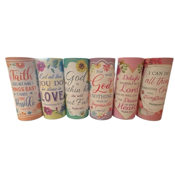 Car Tissue Cylinder with Floral Inspirational Design has 50 3ply facial tissues - Picture 6 of 16